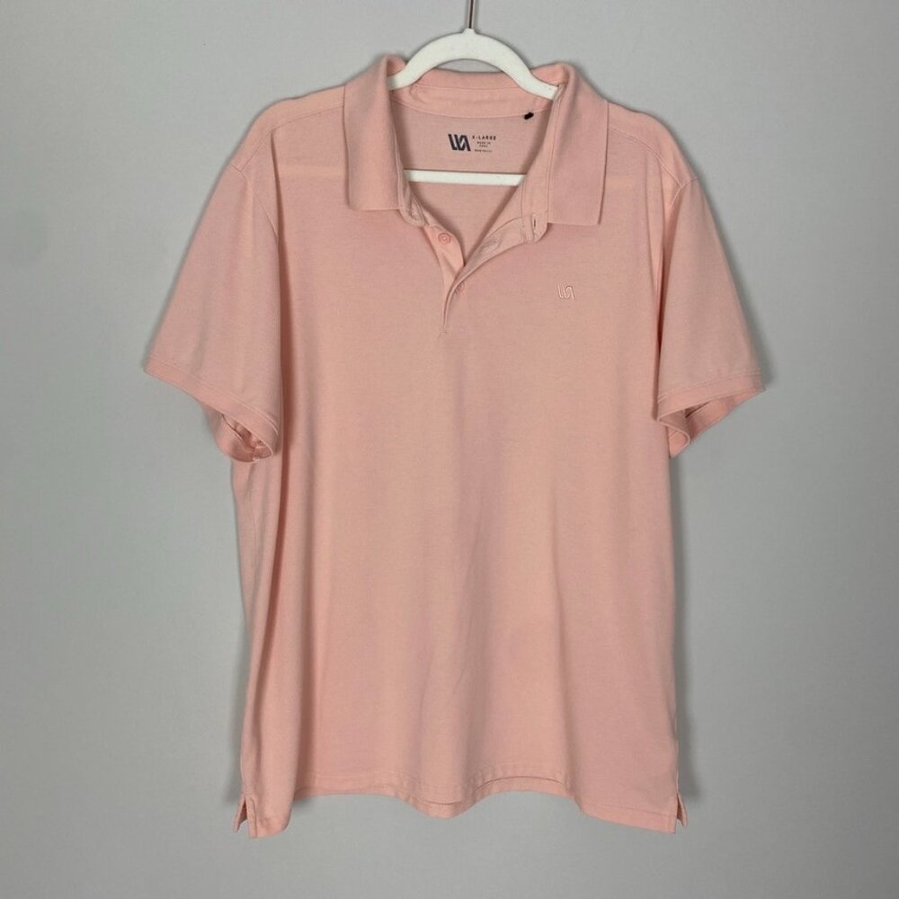 VRST‎ Pink Polo Shirt Mens XL Short Sleeves